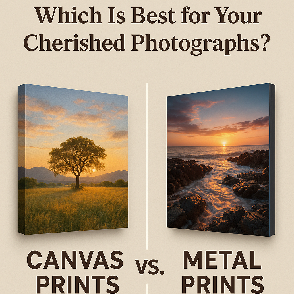 Canvas Prints vs. Metal Prints: Which Is Best for Your Cherished Photographs?