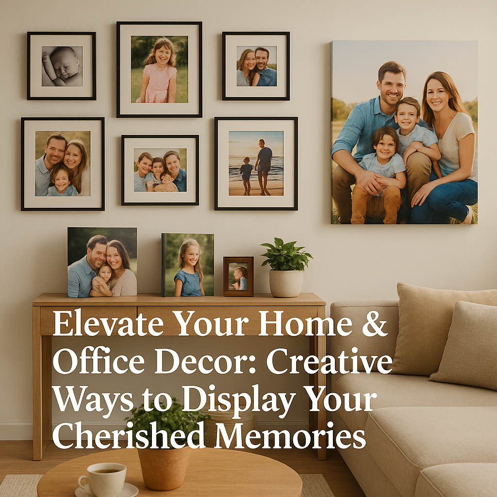 Elevate Your Home & Office Decor: Creative Ways to Display Your Cherished Memories