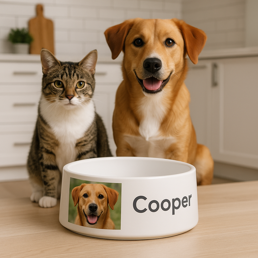 How to Design the Perfect **Personalized Photo Pet Bowl** for Your Furry Friend