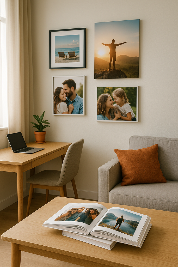 Transform Your Home & Office: 7 Creative Ways to Decorate with Custom Photo Prints & Books