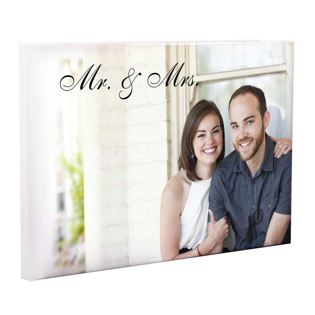 Special occasion Mr & Mrs Guest Registry Book from Fuji Personalized Photo Products.