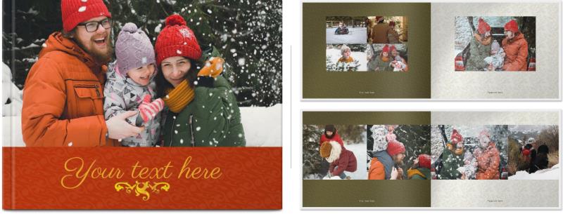 Hardcover Photo Book, Print your photos onto 38 glossy pages with a  customizable hard cover